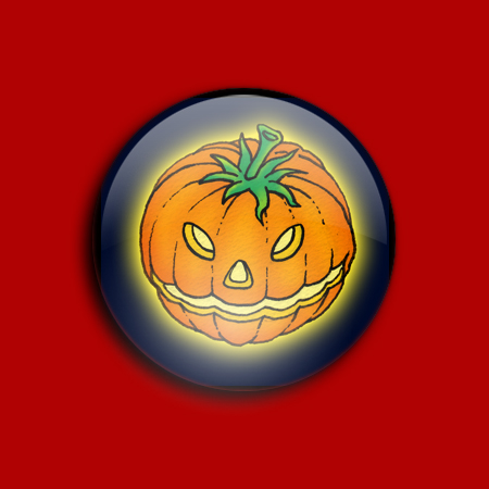 Button - Pumpkin